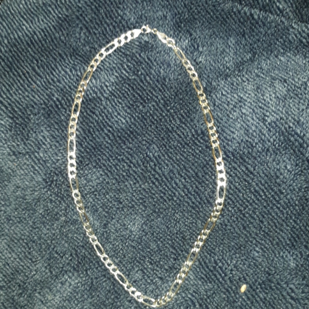 7mm Sterling Silver Figaro